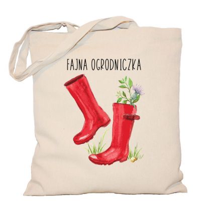 Torba fajnej ogrodniczki z kaloszami
