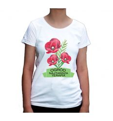 Koszulka Ogrodnicza Ogród najtańsza terapia