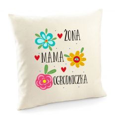 Poduszka żona mama ogrodniczka