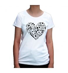 Koszulka krawcowej serce