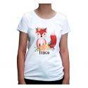 Koszulka z lisem damska Lisica