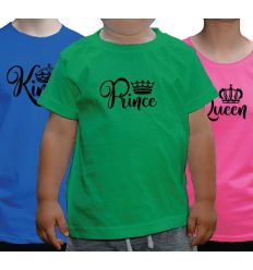 Koszulki rodzinne King Queen Prince Princess 2