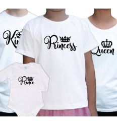 Koszulki rodzinne z body King Queen Prince Princess 2