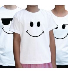 Koszulki rodzinne białe z Uśmiechem Smile