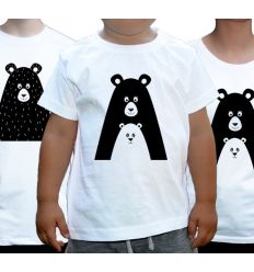 Koszulki rodzinne z misiem