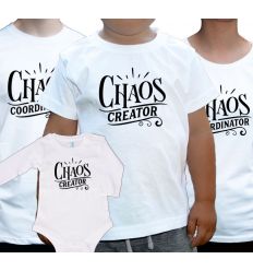 Koszulki rodzinne z body Chaos Coordinator Chaos Creator