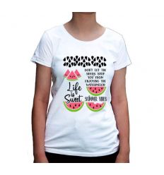 Koszulka wakacyjna z arbuzem Life is sweet