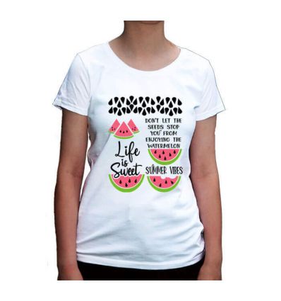 Koszulka wakacyjna z arbuzem Life is sweet
