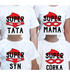 SUPER RODZINA koszulki rodzinne
