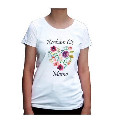 Kocham Cię Mamo koszulka damska