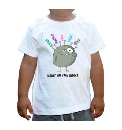 Koszulka dziecięca Monster kolorowe myśli ma