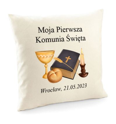 Poduszka Moja Pierwsza Komunia święta personalizowana