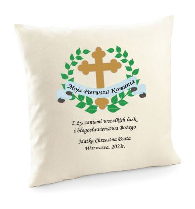 Poduszka na pamiątkę Komunii świętej Moja Pierwsza Komunia