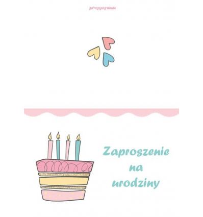 Zaproszenie urodzinowe 1