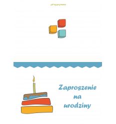 Zaproszenie urodzinowe 1 dla chłopca