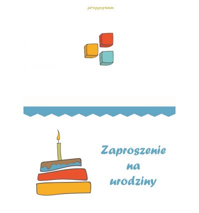 Zaproszenie urodzinowe 1 dla chłopca