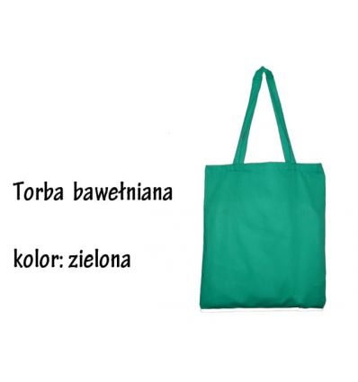 Torba bawełniana zielona