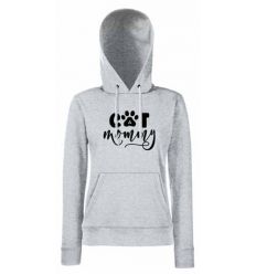 Bluza damska z kapturem Cat mommy