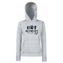 Bluza damska z kapturem Cat mommy