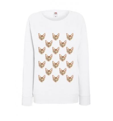 Lekka bluza damska Koci wzór