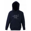 Bluza dziecięca z kapturem The only disability in life is a bad attitude