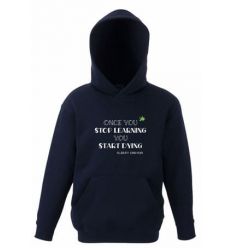 Bluza dziecięca z kapturem Once you stop learning