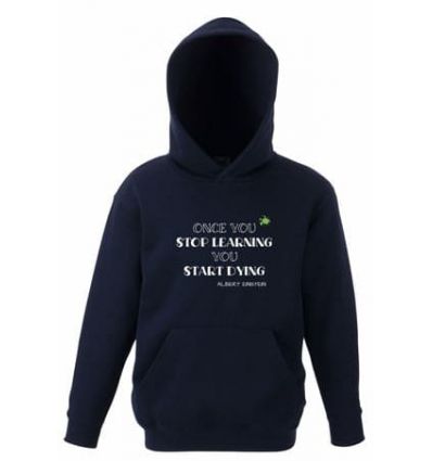 Bluza męska z kapturem Once you stop learning