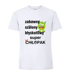 Zabawny Szalony Błyskotliwy Koszulka na dzień chłopaka