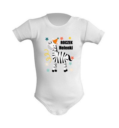 Body na roczek z zebrą