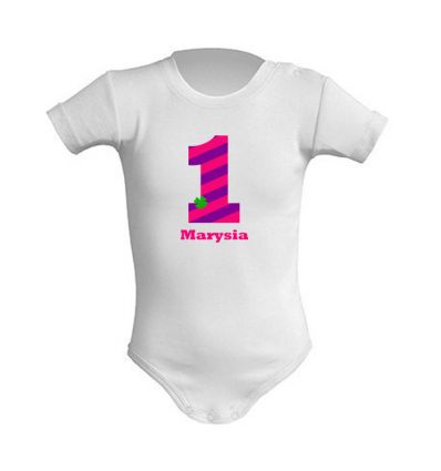 Body dla dziewczynki z jedynką