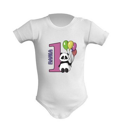 Body na roczek Panda dla dziewczynki