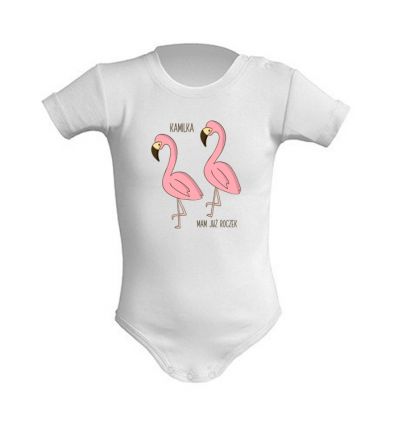 Body na roczek Flamingi