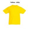 Fruit Koszulka Valueweight Kids Yellow
