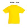 Fruit Koszulka Valueweight Kids Yellow
