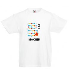 Koszulka na pięć lat z imieniem