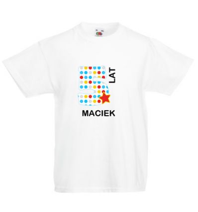 Koszulka na pięć lat z imieniem