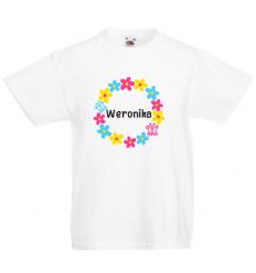 Koszulka Kolorowe koło z kwiatków