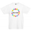 Koszulka dziecięca z imieniem Kolorowe koło z kwiatków
