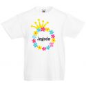 Koszulka Kolorowe koło z kwiatków z koroną