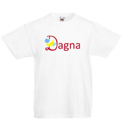 Koszulka z imieniem na literę D