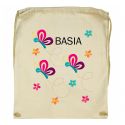 Workoplecak kolorowe Motylki z imieniem