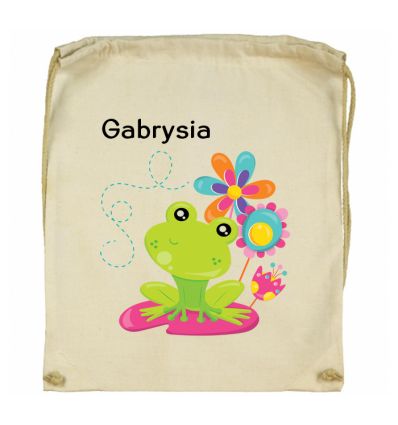 Workoplecak żabka z imieniem