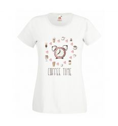 Koszulka damska Coffee Clock