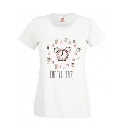 Koszulka damska Coffee Clock