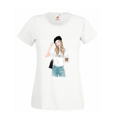 Koszulka Dziewczyna z kawą