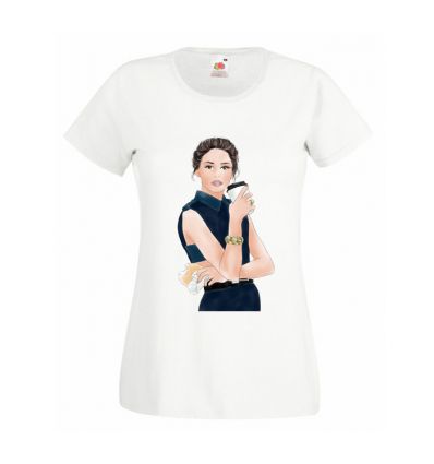 Koszulka Kobieta z kawą
