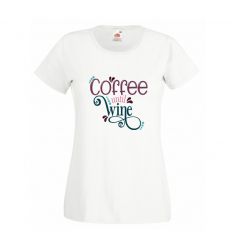 Koszulka Coffee until wine