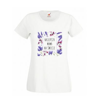 Koszulka Najlepsza mama z lawendą