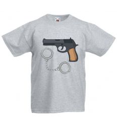 Koszulka dziecięca Pistolet i kajdanki