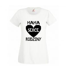 Koszulka Mama serce rodziny